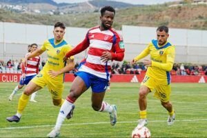 Alegría del Recreativo Granada ganando